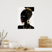 Poster-Kunst für Afrikanerin Poster (Küche)