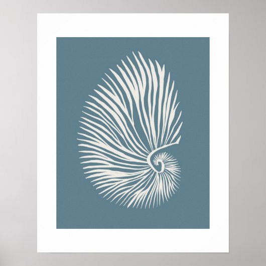 Poster Kunst Muschel (Vorne)
