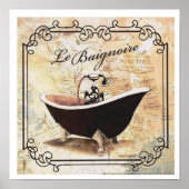 POSTER "LA BAIGNOIRE" (Vorne)