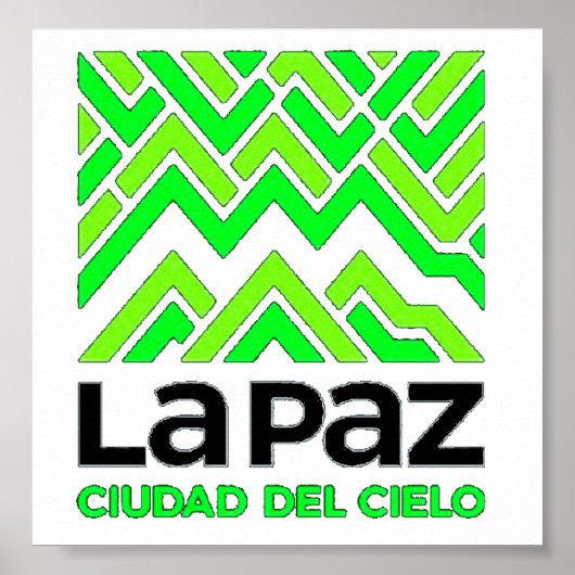 Poster La Paz ciudad del cielo (Vorne)