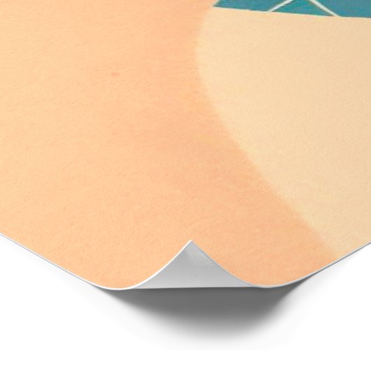 Poster “La petite fille au bubble tea“ (Ecke)