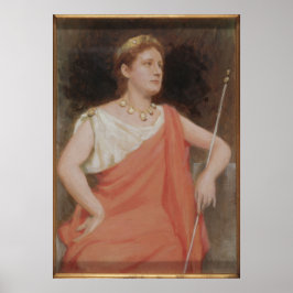 Poster La Tragödie, Studie von Miss Dudlay