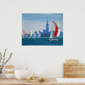 Poster "Lake Michigan - Chicago" (Küche)