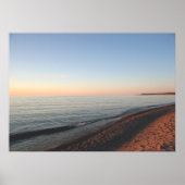 Poster "Lake Superior Sunset Upper Peninsula" (Vorne)