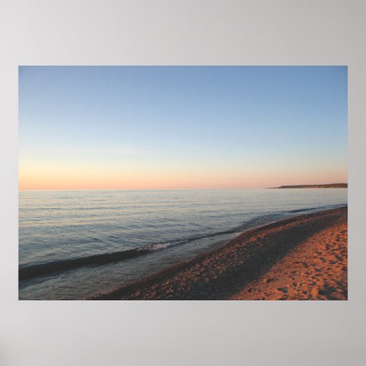 Poster "Lake Superior Sunset Upper Peninsula" (Vorne)