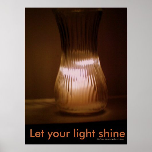 Poster "Lass dein Licht" (Vorne)