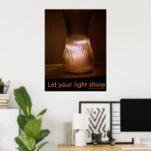 Poster "Lass dein Licht" (Heimbüro)