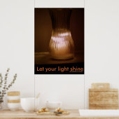 Poster "Lass dein Licht" (Küche)