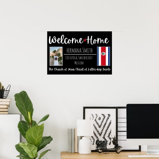 Poster LDS Missionary Homecoming Welcome Zuhause S (Heimbüro)