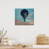 Poster "Le Ballon Hot Air" (Küche)