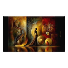 Poster LE Femme Abstrakt Wall Art