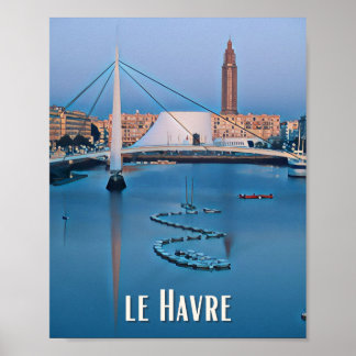 Poster Le Havre Foto Vintage