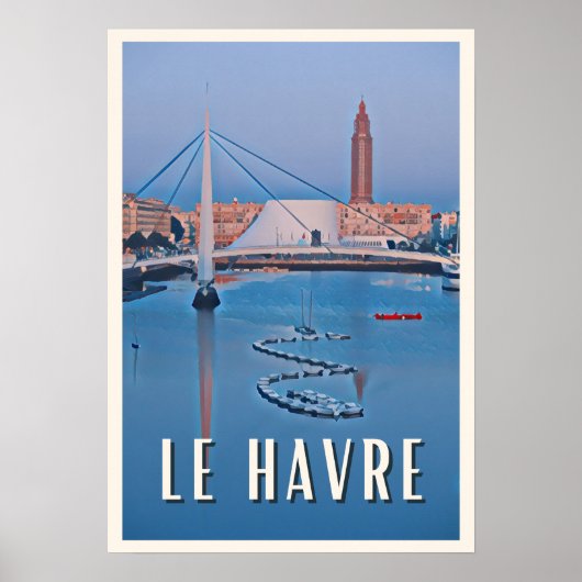 Poster Le Havre Foto Vintage (Vorne)