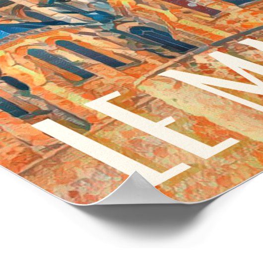 Poster Le Mans Foto (Ecke)