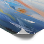 Poster Lebender Abstrakter Engel Friedlich, schmer (Ecke)