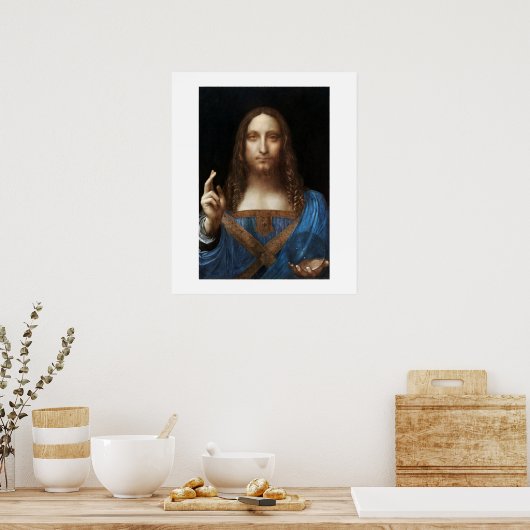 POSTER: LEONARDO DA VINCI: SALVATOR MUNDI POSTER (Küche)