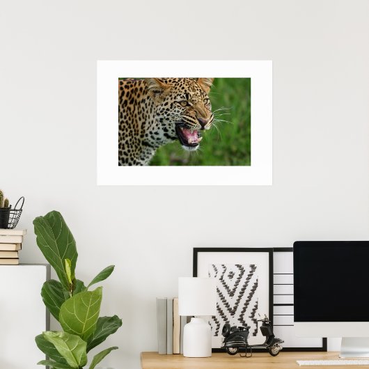 Poster Leopard (Heimbüro)