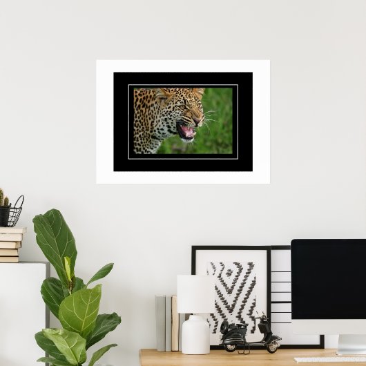 Poster Leopard (Heimbüro)