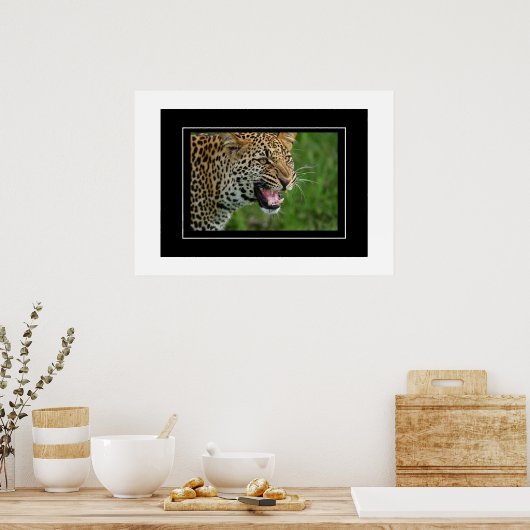 Poster Leopard (Küche)