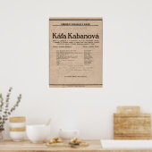 Poster - Leoš Janáček Opera Káťa Kabanová (Küche)