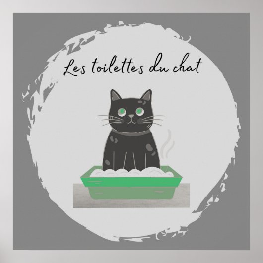 Poster, Les toettes Du Chat Black Cat Poster (Vorne)