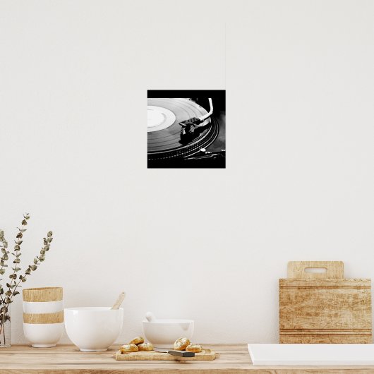 Poster-Liebe der Arts-Record-Player Poster (Küche)