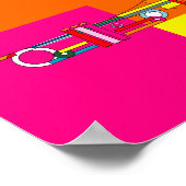 Poster-Liebe der Kunst-NeonTrumpet Poster (Ecke)