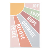 Poster Liebe Freude Mut und Hoffnung (Vorne)