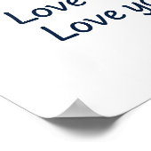 Poster Liebe ich Liebe Sie (Ecke)