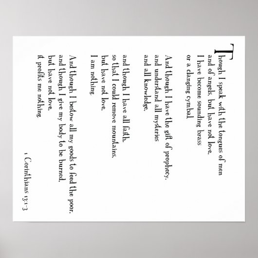 POSTER - LIEBE IST... 1 Korinther 13:1-3 (Teil 1) (Vorne)