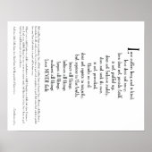 POSTER - LIEBE IST... 1 Korinther 13:1-3 (Teil 1) (Vorne)