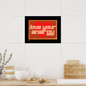 Poster "LIEBE YOUR ENERGY" (Küche)