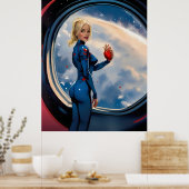 Poster "Liebe, zum Mond und zurück" (Küche)