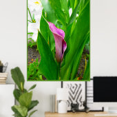 Poster Lila Calla Lily (Heimbüro)