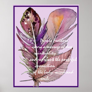 Poster Lila Feathers
