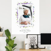 Póster Lila Shades Garland in Love Memory Foto Poster (Heimbüro)