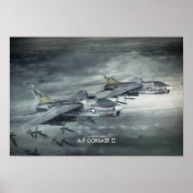 Poster Ling-Temco-Vought A-7 Corsair II