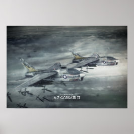 Poster Ling-Temco-Vought A-7 Corsair II