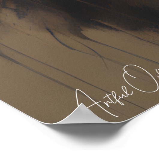 Poster | Lion | Ölkunst (Ecke)