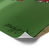 Poster "Little Red Dragon" - von Kev Moore (Ecke)