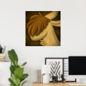 Poster "Llama der kleinen Worte" (Heimbüro)