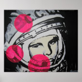 Poster "Lonely Cosmonaut" (Vorne)