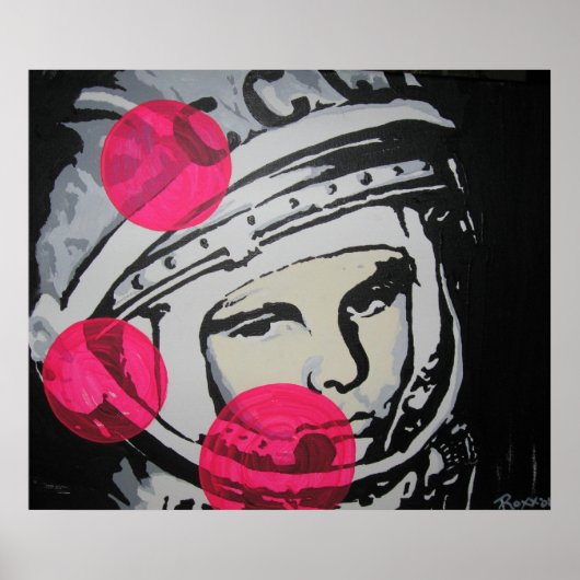 Poster "Lonely Cosmonaut" (Vorne)