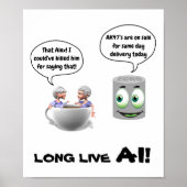 Poster Long Live AI (Künstliche Intelligenz) (Vorne)