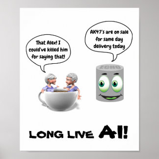 Poster Long Live AI (Künstliche Intelligenz)