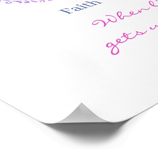 Poster-Look Poster (Ecke)