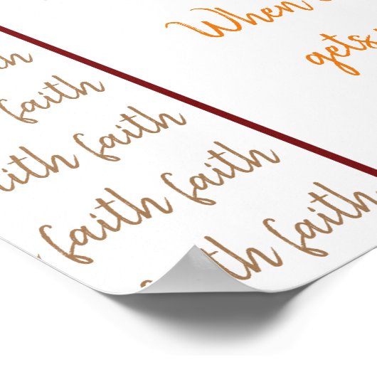 Poster-Look Poster (Ecke)