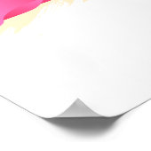 Poster Lord Krishna Hand spielt Bansuri (Ecke)