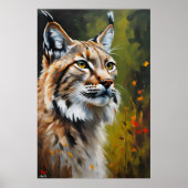 Poster | Lynx Cat | Ölmalerei (Vorne)