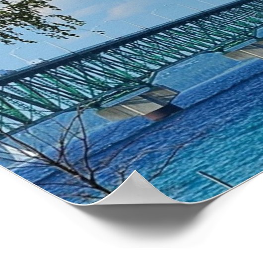 Poster Mackinac Bridge (Ecke)